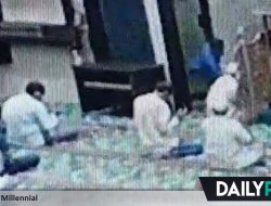 Seorang Imam Ditusuk, Pisaunya Bengkok Imamnya Hanya Alami Luka Lecet