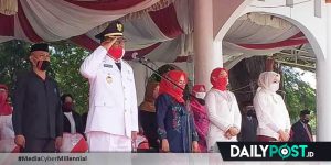 Wabup Thariq Didaulat Sebagai Inspektur Upacara Penurunan Bendera