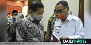 Wabup Thariq Hadiri Rapat Pengelolaan Resiko Banjir Bersama Menteri