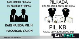 Super Kocak, Ketika Pilkada Diplesetkan Jadi Pil KB