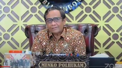 Menko Polhukam Mahfud MD. (Bidik layar)