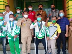 Atlet NPC Sergai Berprestasi di Peparnas Papua dapat Bonus dari Bupati & Wabup