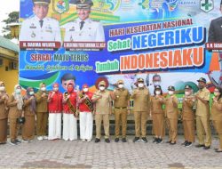 Peringati Upacara Hari Kesehatan Nasional, Bupati Sergai: Tingkatkan Layanan Kepada Korban Banjir