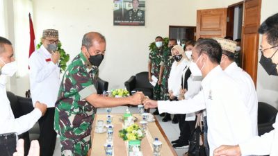 Audiens dengan KADIN, Danrem 133/NW Bahas Percepatan Vaksinasi & Sinergitas TNI
