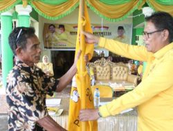 Rusdin Tambengi Nahkodai PK Golkar Bilato, ini Pesan Ketua DPD II Hendra Hemeto