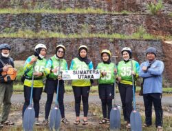 Tim Sumut Sikat 2 Emas 2 Perunggu di Hari Pertama Kejurnas Arung Jeram Way Besai Lampung 2021