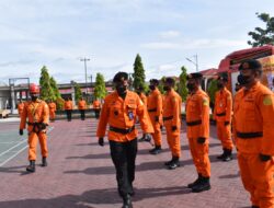 Jelang Perayaan Nataru, Basarnas Gorontalo Gelar Apel Pasukan Siaga SAR khusus