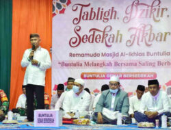 Hadiri Tabligh Akbar, Bupati Saipul Apresiasi Terobosan Warga Buntulia