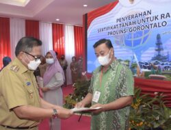 15.000 Sertipikat Tanah Diserahkan untuk Rakyat Gorontalo