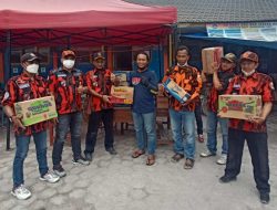 Peduli Korban Erupsi Gunung Semeru, Pemuda Pancasila Dampit Serahkan Bantuan
