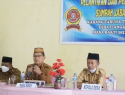 Wabup Thariq Lantik Pengurus Karang Taruna Tu’umulo Ilangata