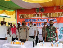 Sebanyak 400 Siswa Ikuti Vaksinasi Merdeka Anak Usia 6-11 Tahun di Sei Rampah