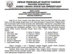 DPRD Umumkan Komisioner Terpilih KPID Gorontalo Periode 2022-2025