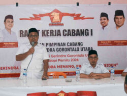 Gelar Rakercab, DPC Gerindra Gorut Atur Strategi Hadapi Pemilu 2024