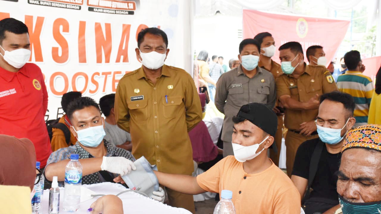 Hari Pertama Gebyar Vaksinasi Pemkab Sergai Tembus 7 Ribu Orang