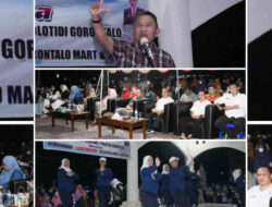 Anas Jusuf Buka Lomba Senam Tolotidi di Alun-alun Tilamuta