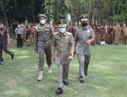 Nelson Pimpin Apel Hari Kedaulatan Negara dan HUT ke-72 Satpol PP