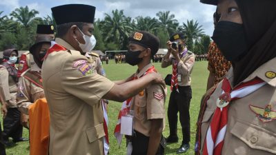 Bupati Darma Wijaya Buka Jambore Cabang IV Pramuka Sergai