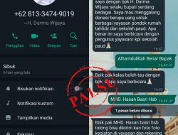 Penipu Lewat WA Catut Nama Bupati Sergai, Masyarakat Diminta Waspada