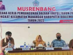 Musrenbang Kecamatan Mananggu, Tampung Aspirasi Program Prioritas