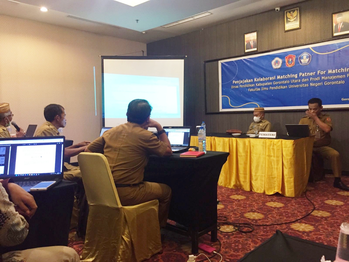 Disdik Gorut Kolab dengan Prodi Manajemen Pendidikan Fakultas Pendidikan UNG