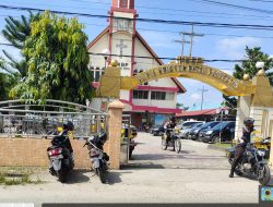 5 Gereja Dijaga, Polres Asahan Berikan Kenyamanan Umat Nasrani Ibadah Jumat Agung di Kisaran