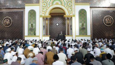 Rayakan Hari Kemenangan, Pemkab Asahan Gelar Sholat Id 1443 H di Masjid Agung H. Ahmad Bakrie Kisaran