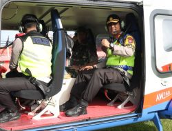 Pantau Arus Balik, Forkopimda Asahan Patroli Udara