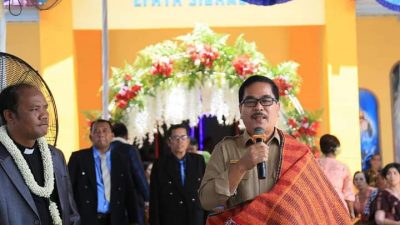 Kaban Bappeda Labuhanbatu Resmikan GMI Efata Sigambal