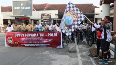 Warnai Hari Bhayangkara ke-76, Polri-TNI dan Wartawan Olahraga Bersama