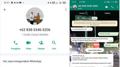 Kadis Kominfo Asahan Klarifikasi Soal Beredarnya Nomor WA Wabup Taufik Palsu