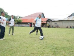 Thariq Modanggu Buka Turnamen Sepak Bola Piala Bupati “Ceria Cup – I” di Kecamatan Ponkep