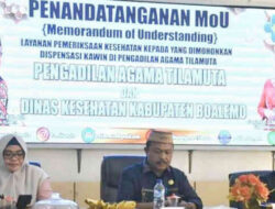 Pengadilan Agama Tilamuta-Dikes Boalemo Teken MoU Soal Dispensasi Nikah di Bawah Umur