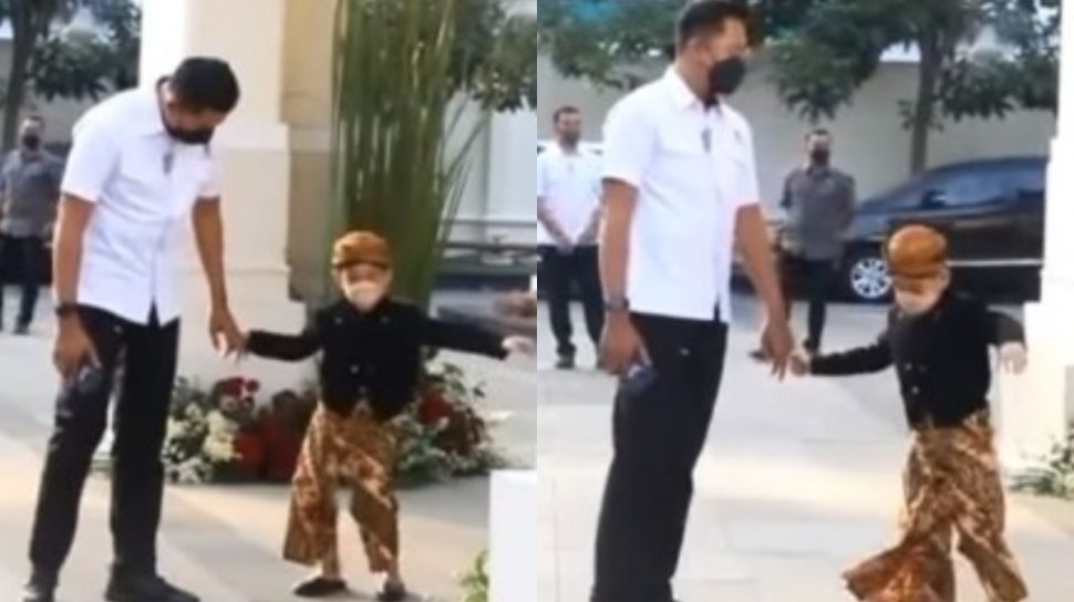 Gemas! Jan Ethes Terekam Joget Saat Pakai Baju Adat, Warganet Malah Salfok dengan Ajudan
