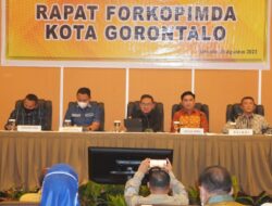 Wali Kota dan Forkopimda Kota Gorontalo Bahas Vaksinasi Booster III dan Penanganan Inflasi