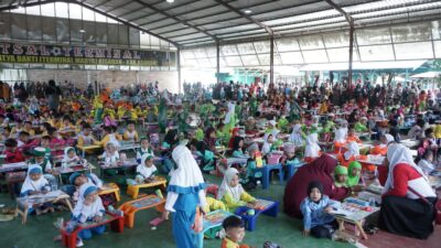 935 Orang Siswa-siswi PAUD se-Kabupaten Asahan Ikuti Lomba Mewarnai