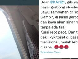 Penumpang Kereta Eksekutif Komplain Jendela Tanpa Tirai, Jawaban Akun KAI Diprotes Warganet: Jangan Ngeles