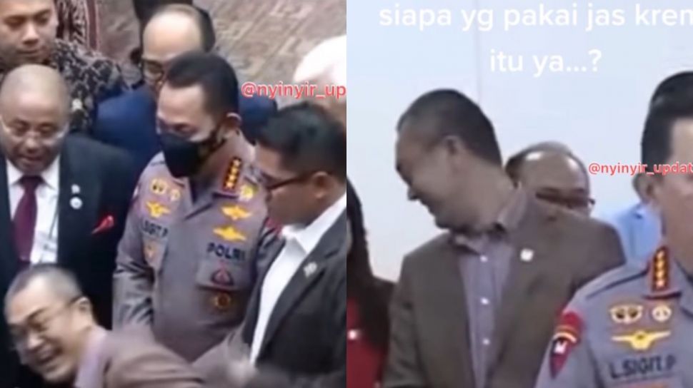 Viral, Aksi Anggota Komisi III Bertingkah 'Nyeleneh' saat Berdampingan dengan Kapolri Listyo Sigit, Kena Cibiran Publik