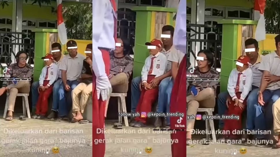 Viral Bocah SD Dikeluarkan dari Barisan Gerak Jalan, Dinarasikan Karena Seragamnya Kekuning-kuningan