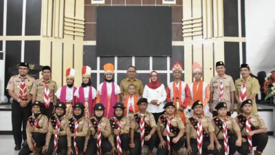 Kontingen Kwarcab Pramuka Kota Gorontalo Diminta Kompak di Jambore Nasional XI