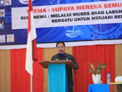 Kaban Bappeda Buka Mubes ke-VII BKAG Labuhanbatu