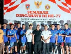 Gustam Dukung Turnamen Bola Voli Karang Taruna Huidu Melito