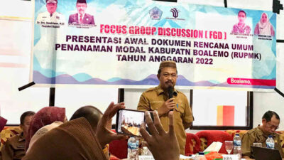 Sekda Boalemo Buka FGD Rancangan Umum Penanaman Modal
