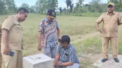 DPRD Gorut Tinjau Pilar Batas Utama Perbatasan Gorut-Kabgor
