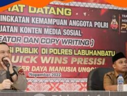 Polres Labuhanbatu Gelar Content Creator dan Copy Writing