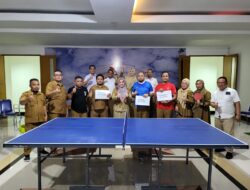 Meriahkan HUT Provinsi Gorontalo, Sekretariat Deprov Gelar Turnamen Tenis Meja