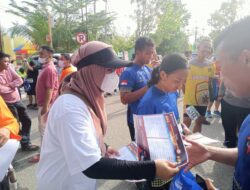 KPU Kabgor Manfaatkan Euforia Gemilang Run Untuk Sosialisasi Perekrutan Badan Adhoc