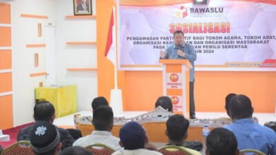 Pj Bupati Boalemo Hadiri Sosialisasi Pengawasan Partisipatif Jelang Pemilu