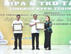 Pemkab Sergai Terima Dua Penghargaan dari KPPN Tebing Tinggi