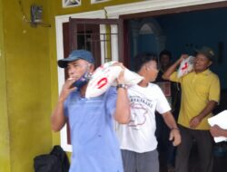 Pemdes Pekan Tanjung Beringin, Serta TPBB Salurkan Bantuan Sembako Terhadap Warga Miskin Ekstrim